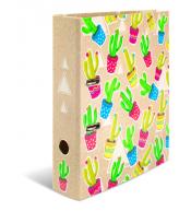 Segregator HERMA A4 7cm 2 ringi - Rodzina kaktusów