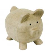 Decopatch Skarbonka świnka z masy papierowej do ozdabiania 25,5cm