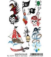 Tatuaże zmywalne Herma - Piraci