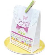 Zestaw drewnianych stempli Motylki 3 szt+ sztyft z tuszem