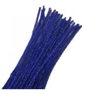 Druciki kreatywne pluszowe 40 szt. - Niebieskie
