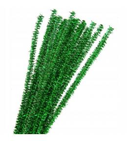 Druciki kreatywne pluszowe 40 szt. - Zielone