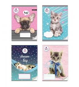 Zeszyt Beniamin A5/16k. Kratka - The Sweet Pets