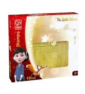 Drewniane stempelki Hape - Mały Książę ---uszkodzone opakowanie---