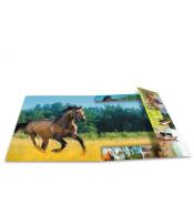 Teczka A4 z gumkami, Konie na łące