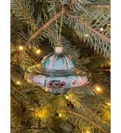 Ozdoba do zawieszenia na choinkę ufo kosmos bombka