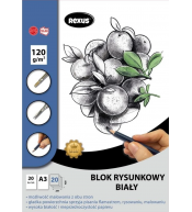 Blok rysunkowy A3 Biały Rexus