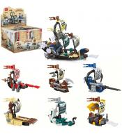 Klocki statki do układania statki pirackie