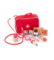 Zestaw lekarza w walizce iWoood drewniany