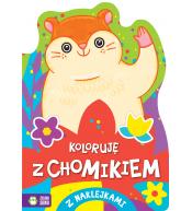 Koloruję z chomikiem, kolorowanka z naklejkami - Zielona Sowa