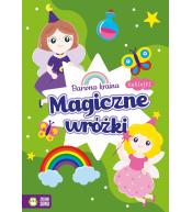Barwna kraina, Magiczne wróżki, kolorowanka z naklejkami - Zielona Sowa