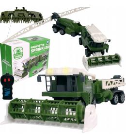 Kombajn ze zraszaczem zdalnie sterowany