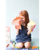 Monumi Cube Head kolorowanka księżniczka do składania.