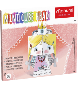 Monumi Cube Head kolorowanka księżniczka do składania.