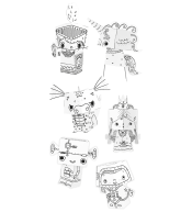 Monumi Cube Head kolorowanka księżniczka do składania.