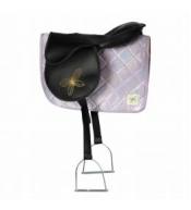 Podkładka pod siodło i bonetka, fioletowa