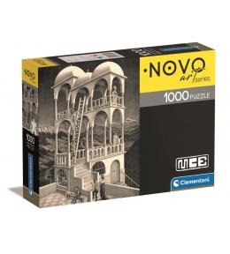 Puzzle Clementoni NOVO art series 1000 el. - M. C. Escher, Belvedere ---uszkodzone opakowanie---