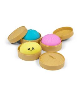 Gniotek Antystresowy dumpling bułeczka w pudełeczku