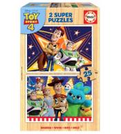 Puzzle drewniane Educa 2x25 el. - Toy Story 4 ---uszkodzone opakowanie---