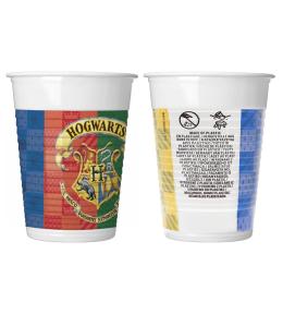 Kubeczki plastikowe Procos 200ml/8szt - Harry Potter, Hogwarts Houses