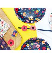 Talerzyki papierowe GoDan 18cm/6szt - Summer, Have fun