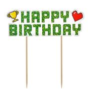 Dekoracja na tort GoDan - Game On, Happy birthday