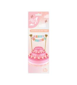 Dekoracja na tort GoDan - Mam roczek, dla dziewczynki