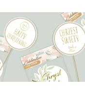 Dekoracja na tort GoDan - Chrzest Święty, gołąbek