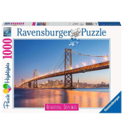 Puzzle Ravensburger 1000 el. - Most w San Francisco ---uszkodzone opakowanie---