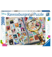 Puzzle Ravensburger 2000 el. - Kolekcja znaczków pocztowych ---uszkodzone opakowanie---