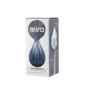 Pastelowy morski uchwyt Flipper Mira mocowany do glazury, zamknięty, elegancki i higieniczny design