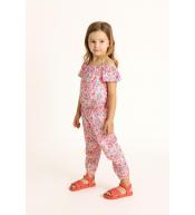 Mayoral 3807 Kombinezon Dziewczęcy Kolorowy – Rozmiar 110 | Letni, Lekki i Stylowy