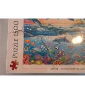Puzzle Trefl Premium Quality 1500 el. - Rodzina delfinów ---uszkodzone opakowanie---