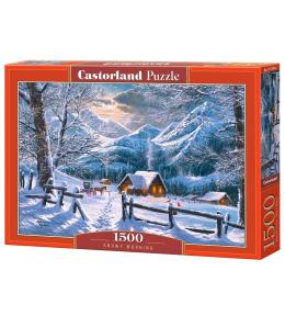 Puzzle Castorland 1500 el. - Snowy Morning ---uszkodzone opakowanie---