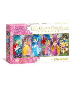 Puzzle panoramiczne Clementoni High Quality Collection 1000 el. - Księżniczki Disneya ---uszkodzone opakowanie---