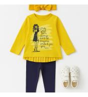 Przykładowy zestaw dla dziecka pasujący do tej bluzki