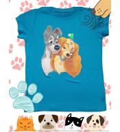 Disney Zakochany Kundel – Koszulka Dziewczęca 7–8 lat | 100% Bawełna