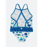 Boboli Aqua – Kostium kąpielowy dziewczęcy w rybki - 98cm/3l