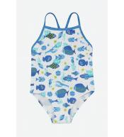Boboli Aqua – Kostium kąpielowy dziewczęcy w rybki - 98cm/3l