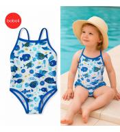 Boboli Aqua – Kostium kąpielowy dziewczęcy w rybki - 98cm/3l