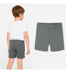 Bermudy Boboli szare z nadrukiem dla chłopca 18 miesięcy