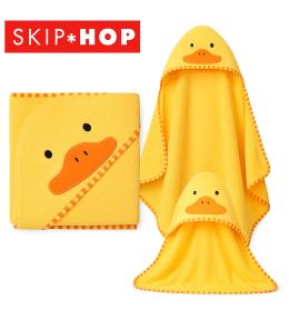 Skip Hop Zoo Ręcznik z Kapturkiem Kaczuszka 89x89 Bawełna Frotte