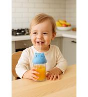 Smily Mia Nakładka ze Słomką na Kubek Blue