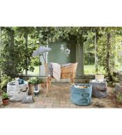 Elodie Details Kocyk Bambusowy Embedding Bloom Petrol 80x80