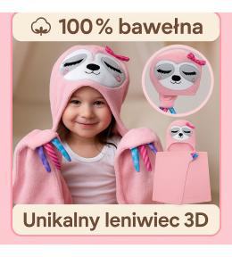Ręcznik Dziecięcy Zoocchini Leniwiec Sadie Z Kapturem 100% Bawełna