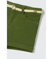 Mayoral Szorty Dziewczęce oliwkowe z Paskiem Mini Girl Wiosna Lato rozm 110