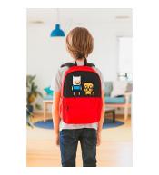 Plecak Pixel Art szkolny 3D + 240 klocków | 21L