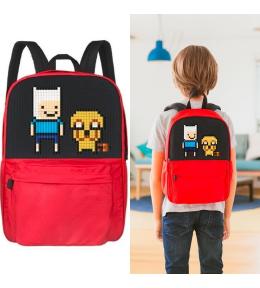 Plecak Pixel Art szkolny 3D + 240 klocków | 21L