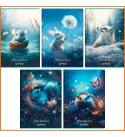 Zeszyt Herlitz Wonderland A5 linia kolorowa 16k