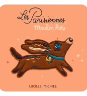 Moulin Roty naszywka pies Les Parisiennes 7 cm haftowana